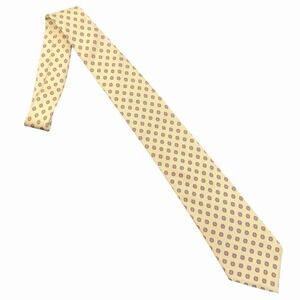 Masetti Moda-Maschile Silk Tie Yellow & Red Geometric Handmade